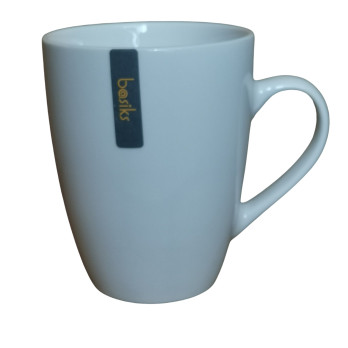 Basiks White Porcelain Belly Mug 11oz/320ml