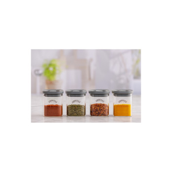 Kilner Fresh Storage Spice Jar Set 4 Piece