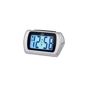 Acctim Auric LCD Clock Silver