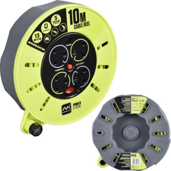 Masterplug Pro XT Cable Reel 10m / 4 Gang