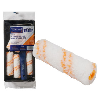 Hamilton For The Trade Medium Pile Mini Roller Set 4" 7 Piece