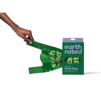 Earth Rated 120 Easy Tie Handle Poop Bags Lavender