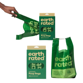 Earth Rated 120 Easy Tie Handle Poop Bags Unscented