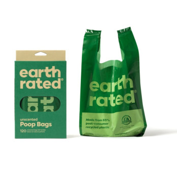 Earth Rated 120 Easy Tie Handle Poop Bags Unscented