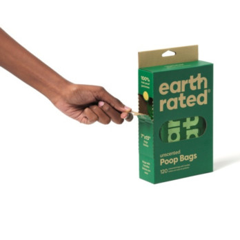 Earth Rated 120 Easy Tie Handle Poop Bags Unscented