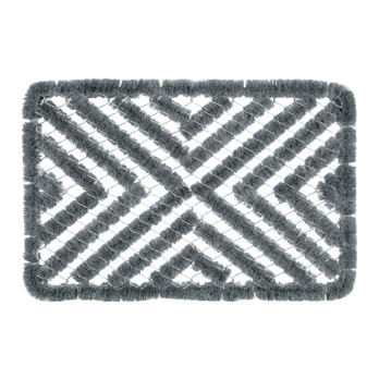 Groundsman Rectangular Wire Scraper Mat Grey 40 x 60cm