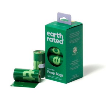 Earth Rated 120 Poop Bags 8 Rolls Lavender