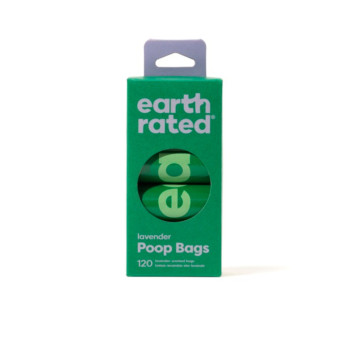 Earth Rated 120 Poop Bags 8 Rolls Lavender