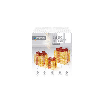 Premier Gold & Red Parcels Warm White LEDs 40 LEDs