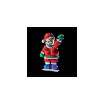 Premier Waving Santa Infinity Mirror 60cm