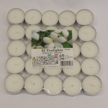 Price's Candles Tealights Pack 25 Jasmine