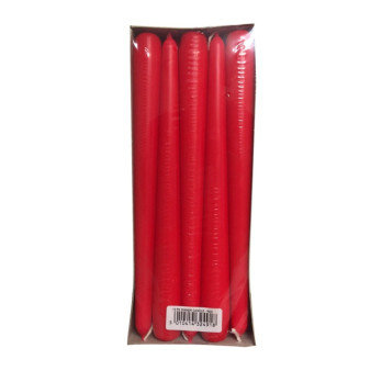 Price's Candles Dinner Candles Pack 10 Red