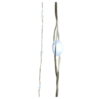 Kaemingk Micro LED Budget String Lights Cool White/Silver Cable