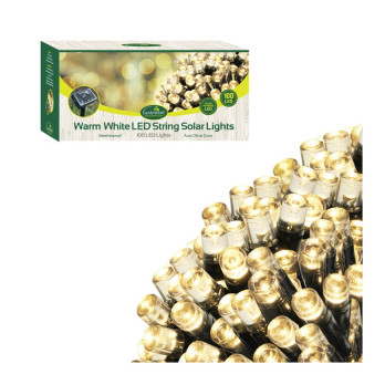 GardenKraft 100 Led Solar String Lights Warm White