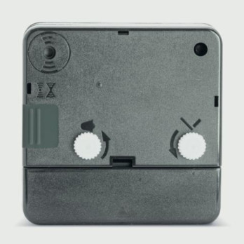 Acctim Ingot Crescendo Alarm Clock Grey with Snooze - Battery Operated