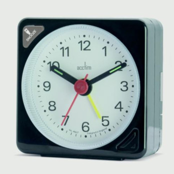 Acctim Ingot Crescendo Alarm Clock Black - Design never goes out of Fashion