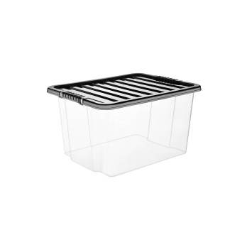 TML Storage Box & Lid 30L Clear