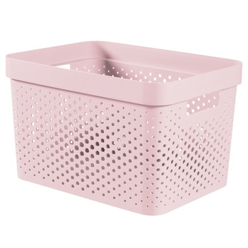 Curver Infinity Dots Box 17L Chalk Pink