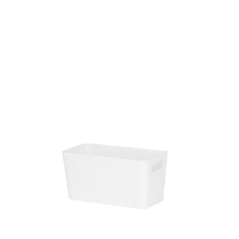 Wham Studio Rectangular Basket 20 x 10 x 10cm Ice White