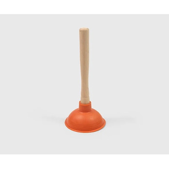 Hill Brush Medium Force Cup Sink Plunger 10" Handle