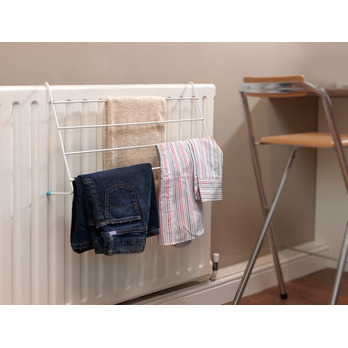 SupaHome Radiator Rack 4 Bar - Non-slip non-scratch feet