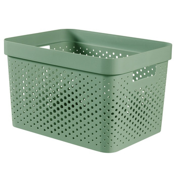 Curver Infinity Dots Box 17L Shale Green