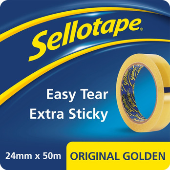 Sellotape Original Golden Tape 18mm x 25m