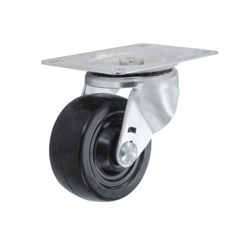 Smiths Ironmongery Swivel Castor Rubber Wheel 75mm