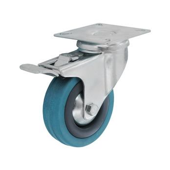 Smiths Ironmongery Swivel Castor Wheel With Brake 75mm