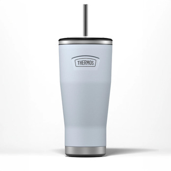 Thermos Icon Cold Cup With Stainless Steel Straw 710ml Harebell Blue