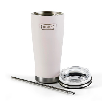 Thermos Icon Cold Cup With Stainless Steel Straw 710ml Peony Pink