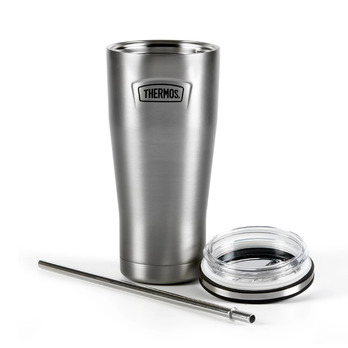 Thermos Icon Cold Cup With Stainless Steel Straw 710ml Stainless Steel
