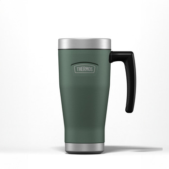 Thermos Icon Travel Mug 470ml Rock Cap Green