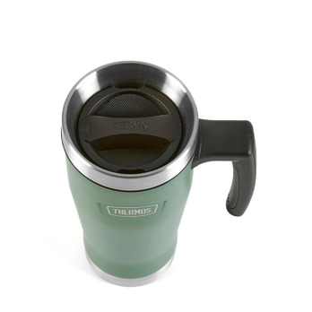 Thermos Icon Travel Mug 470ml Rock Cap Green