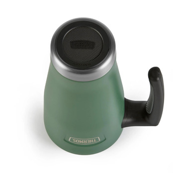 Thermos Icon Travel Mug 470ml Rock Cap Green