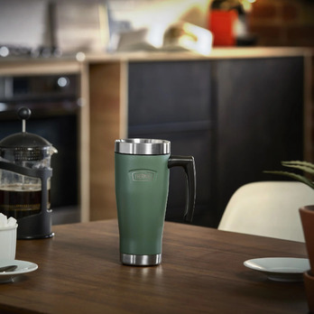 Thermos Icon Travel Mug 470ml Rock Cap Green
