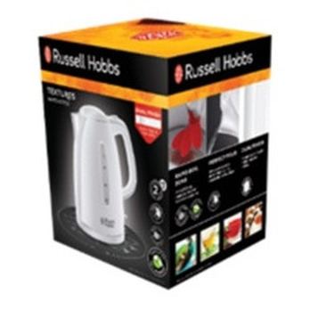 Russell Hobbs Textures Kettle White - Boil 1 cup of water in 45 seconds