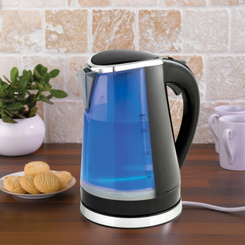 Quest Illuminated Kettle Black - Colour Indicates when Hot