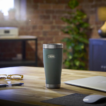 Thermos Icon Travel Tumbler 470ml Rock Cap Green