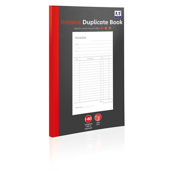 A Star Invoice Duplicate Book 80 Pages