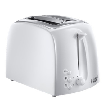 Russell Hobbs Textures Toaster White 2 Slice