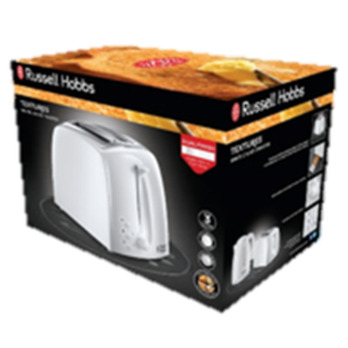 Russell Hobbs Textures Toaster White 2 Slice