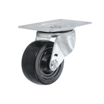 Smiths Ironmongery Swivel Castor Rubber Wheel 64mm