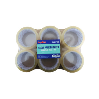 SupaDec Clear Tape 48mm x 66m Pack 6