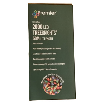 Premier 2000 LED Multi Action Treebrights With Timer Multi/Green