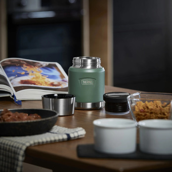 Thermos Icon Series Food Flask 470ml Rock Cap Green