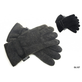 RJM Mens Fleece Glove - Fastening Hook & loop