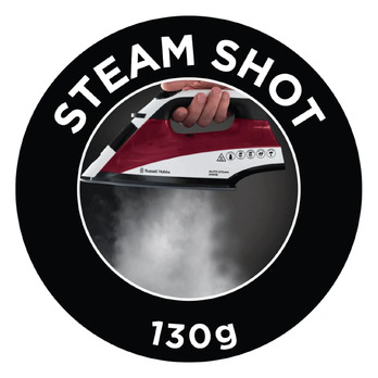 Russell Hobbs Auto Steam Iron - non-stick soleplate