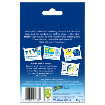 Sellotape Sticky Tack - Mount posters quickly