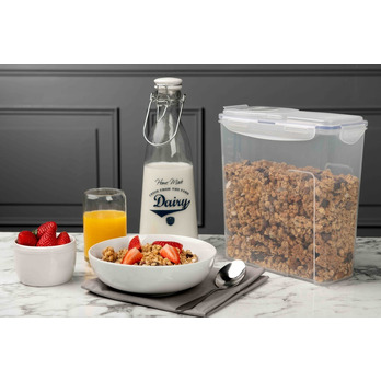 Lock & Lock Food Storage Container - Rectangular with Flip Top Lid 4.3L (237 x 112 x 280mm)